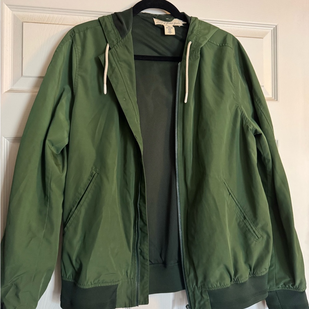 H&M Men's Green Hooded Jacket